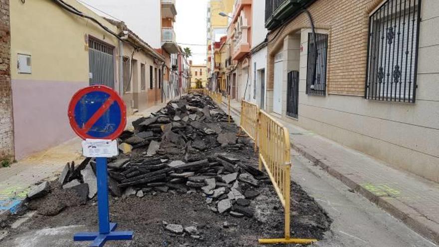 Las obras comenzaron ayer.