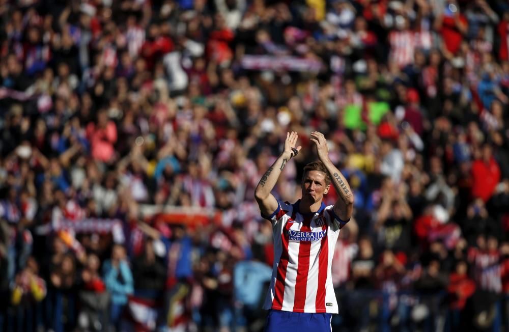 Torres regresó en enero de 2015 el Atlético, siete años y medio después de abandonar el club con destino al Liverpool.