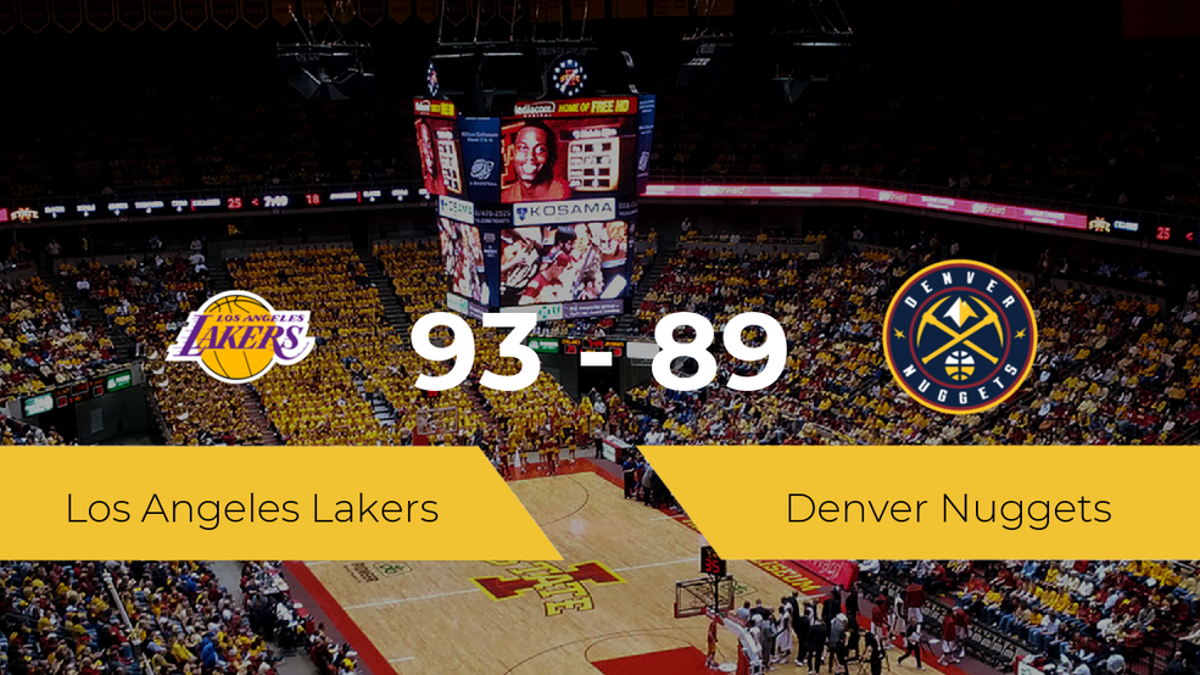 Los Angeles Lakers consigue la victoria frente a Denver Nuggets por 93-89