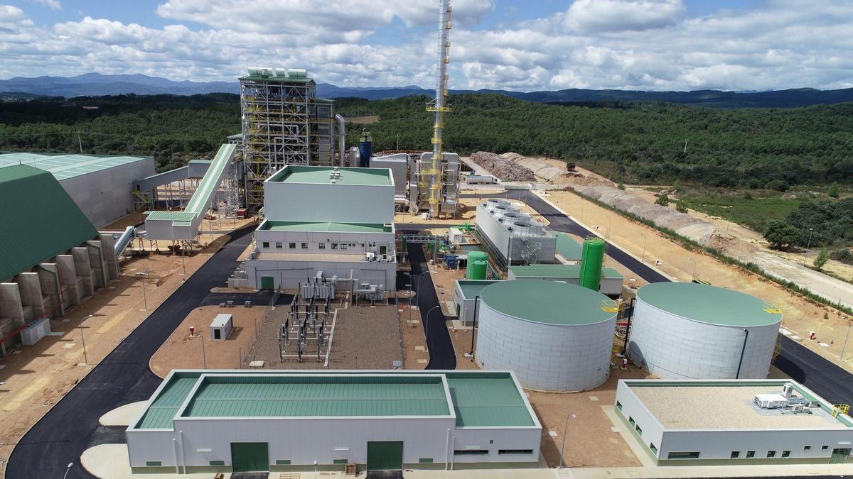La planta de biomasa que Forestalia tiene en Cubillos de Sil (León), una de las mayores que hay en operación en España.