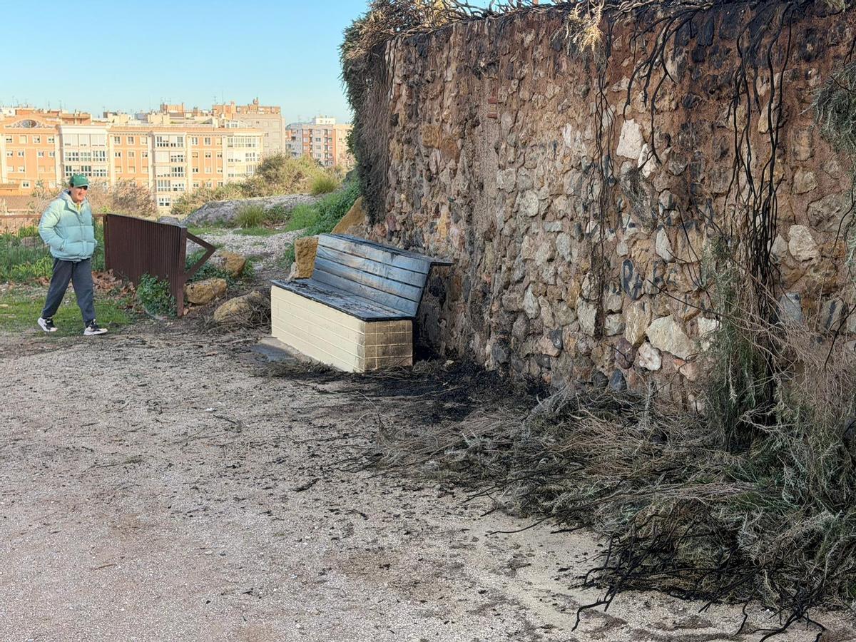 Imagen de el Molinete tras el incendio.