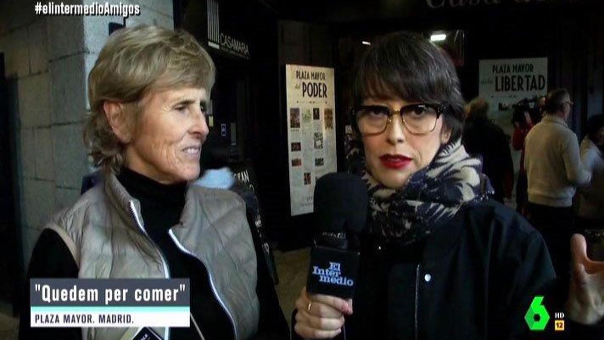 Thais Villa amb Merceditas Milá, a ’El intermedio’ (La Sexta).