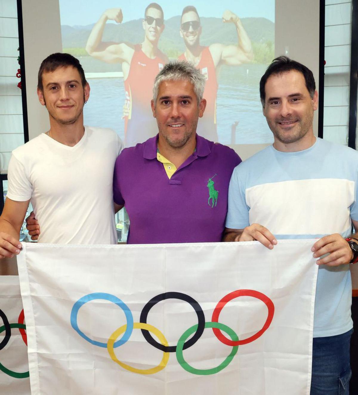 Kevin González, Pablo Gutiérrez y Rubén Viéitez. | // MARTA G. BREA