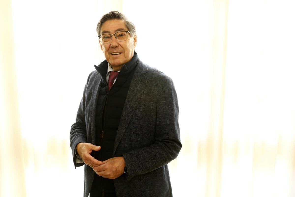 Arturo Aliaga, este martes en el área de Vicepresidencia del Gobierno de Aragón.