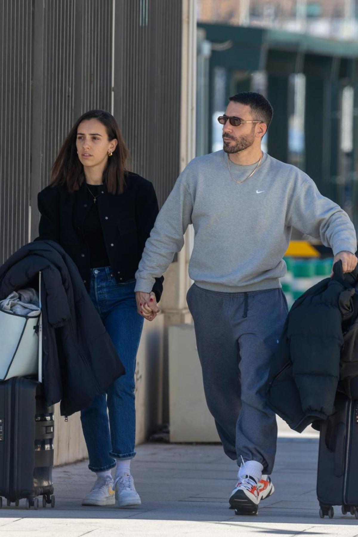 Miguel Ángel Silvestre y Rebeca Toribio, juntos en Granada en febrero.