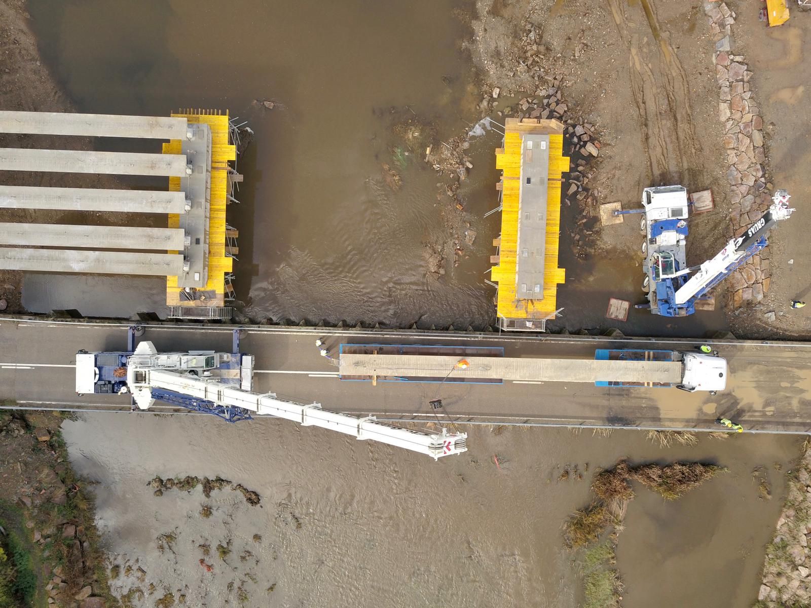 GALERÍA | Obras en el puente de Domez sobre el río Aliste