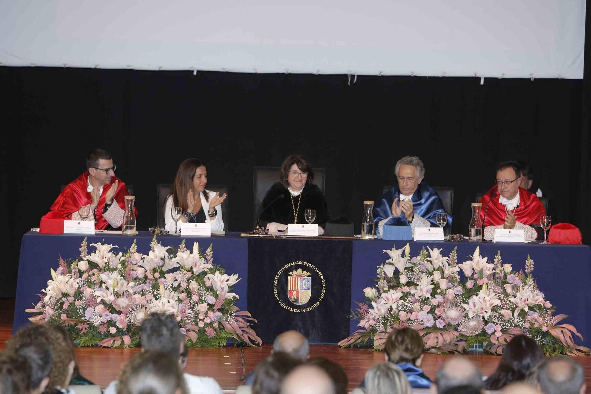 Investidura como doctores honoris causa de la UA al profesor de Matemática Aplicada Joachim Rosenthal, y al profesor emérito de la Universidad de València, Antoni Ferrando Francés