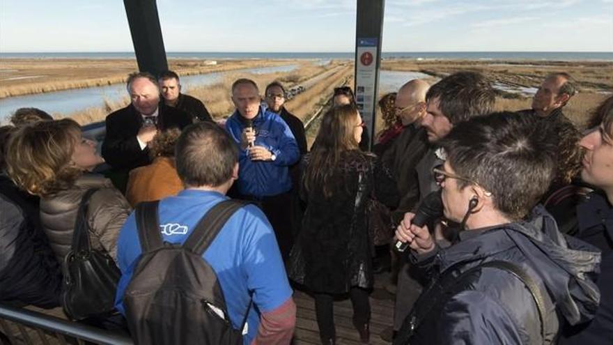 Los eurodiputados &#039;exploran&#039; el delta del Ebro