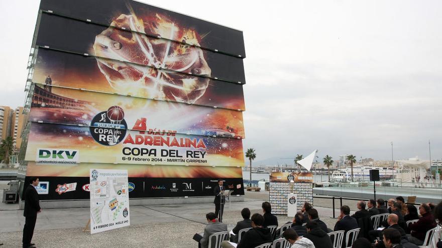 La Copa se celebró en Málaga en 2014 en la última ocasión, y se presentó en el Muelle 1 del Puerto.