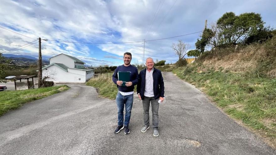 Por la izquierda, Javier Rodríguez y Raimundo Díaz, este sábado, en Forfontía. |  A. S.