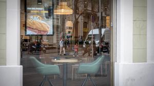 Una cafetería, en Barcelona