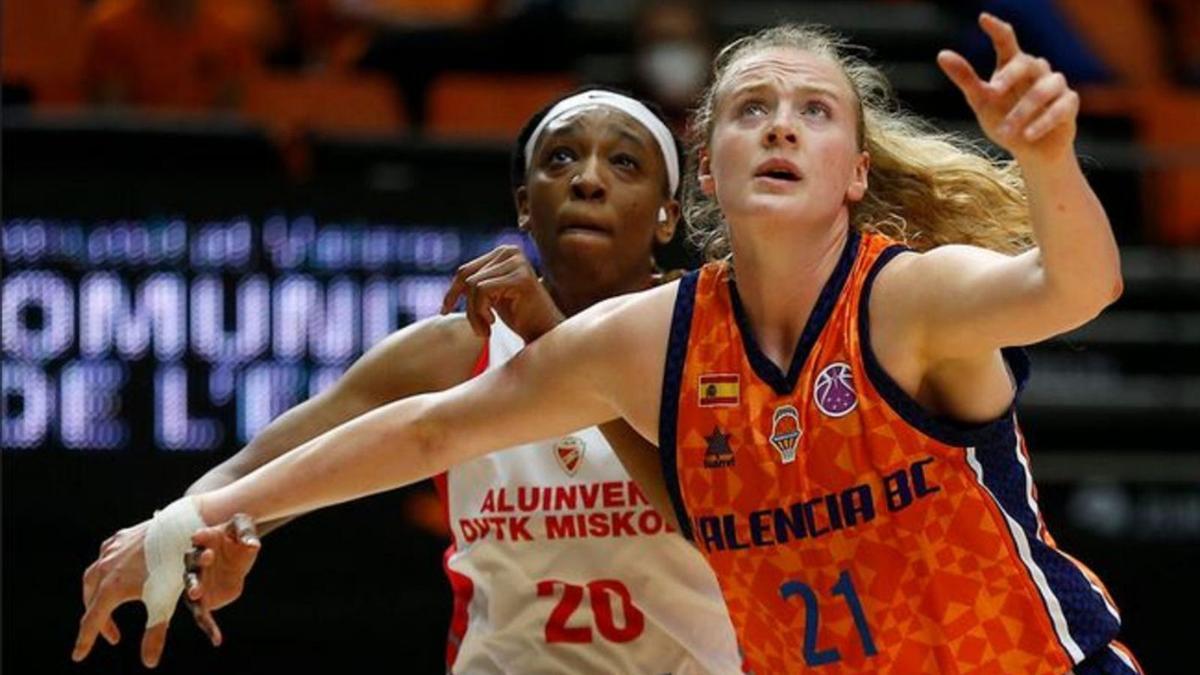 Marie Gülich, pívot alemana del Valencia Basket. | MIGUEL Á. POLO/VALENCIA BC