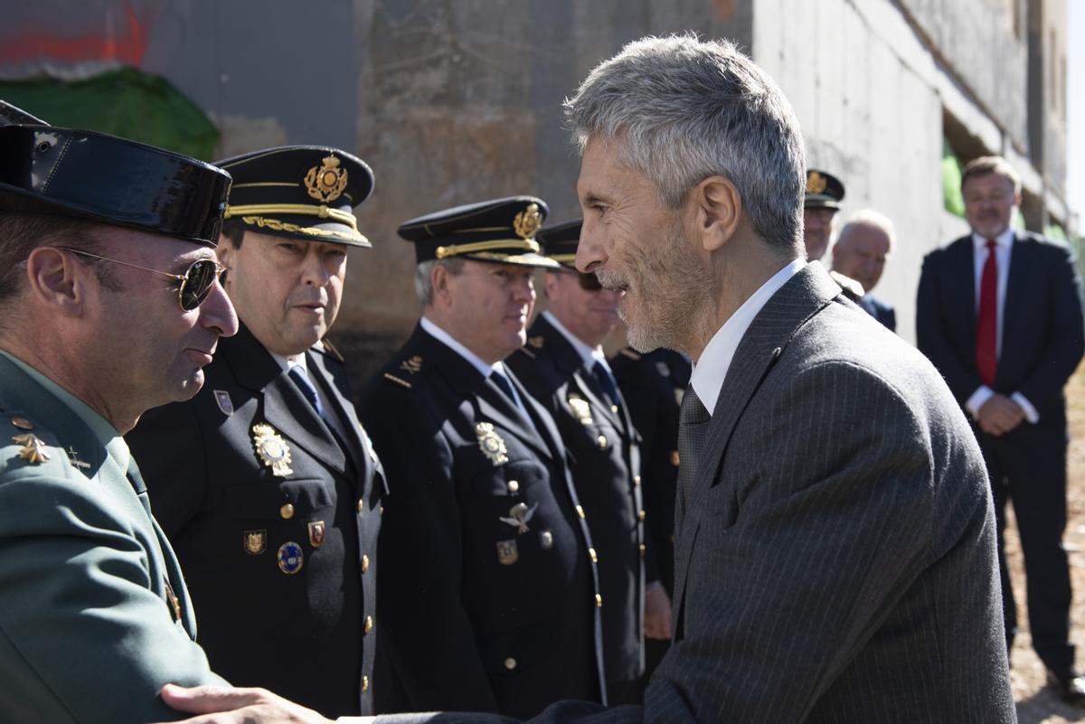 Fernando Grande Marlaska, en la inauguración de una comisaría en Cuenca.