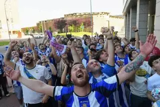 La ilusión blanquiazul invade Valladolid: "Esperamos salir de aquí en Primera"