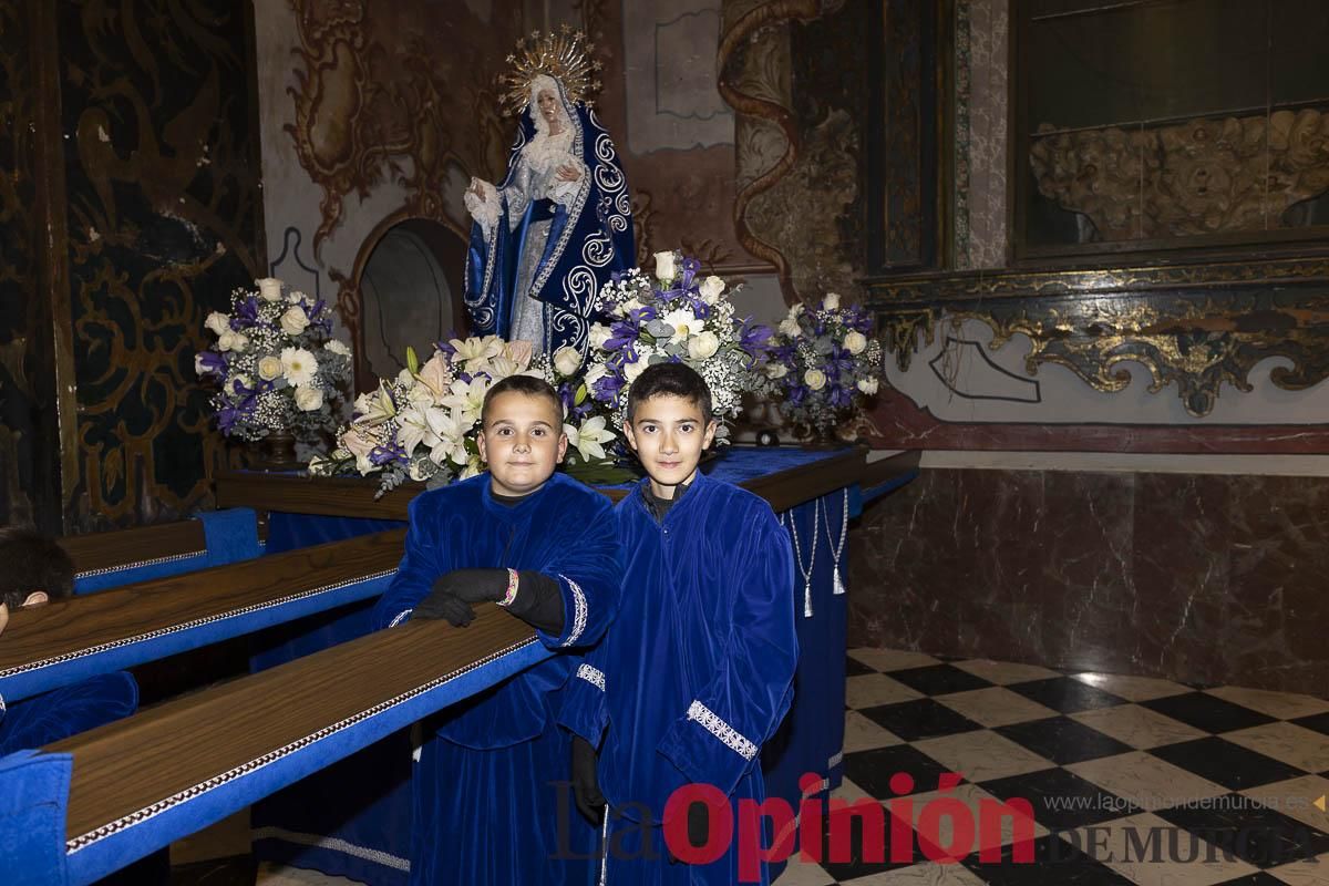 Los niños toman las calles de Caravaca en la procesión de Lunes Santo