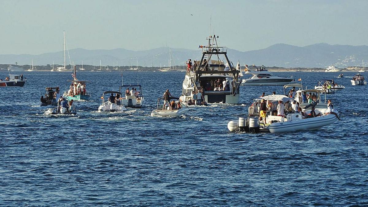 Un momento de la procesión marinera de Formentera de 2020. | C.C.