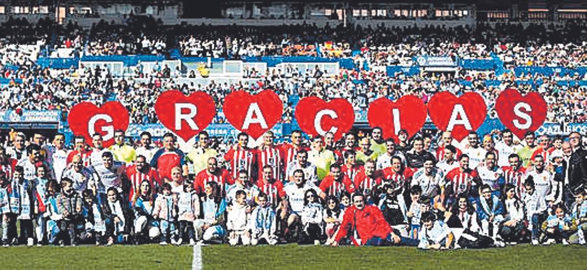 Partido de Aspanoa entre el Real Zaragoza y el Atlético de Madrid en La Romareda