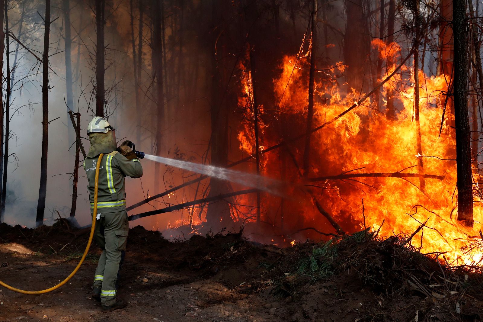 Arbo y Verín, en alerta por incendio