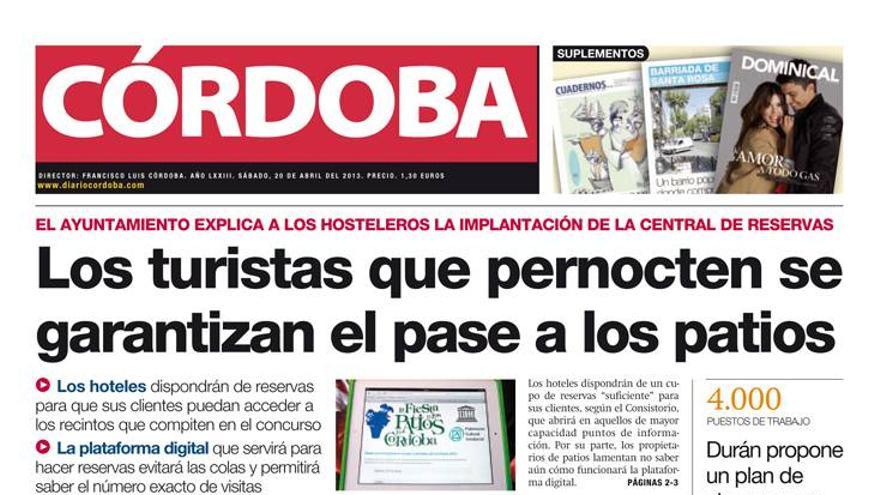 La portada de CÓRDOBA