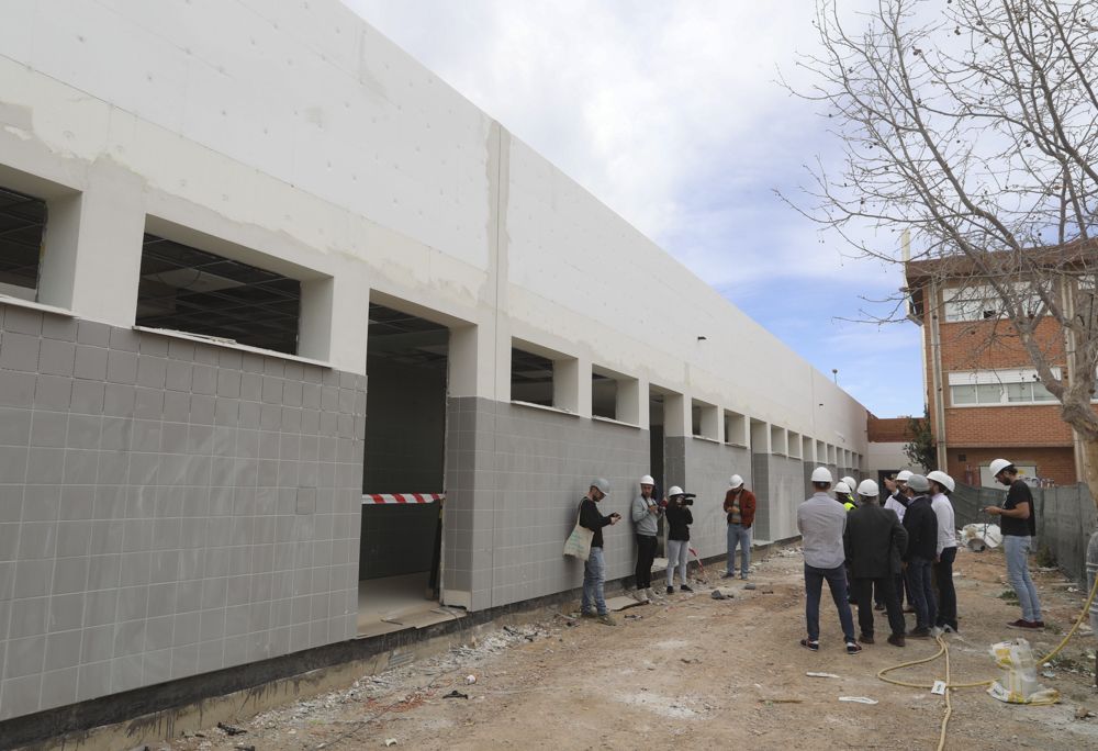 Visitamos las obras del nuevo aulario en el CEIP Maestro Joaquín Rodrigo del Port de Sagunt