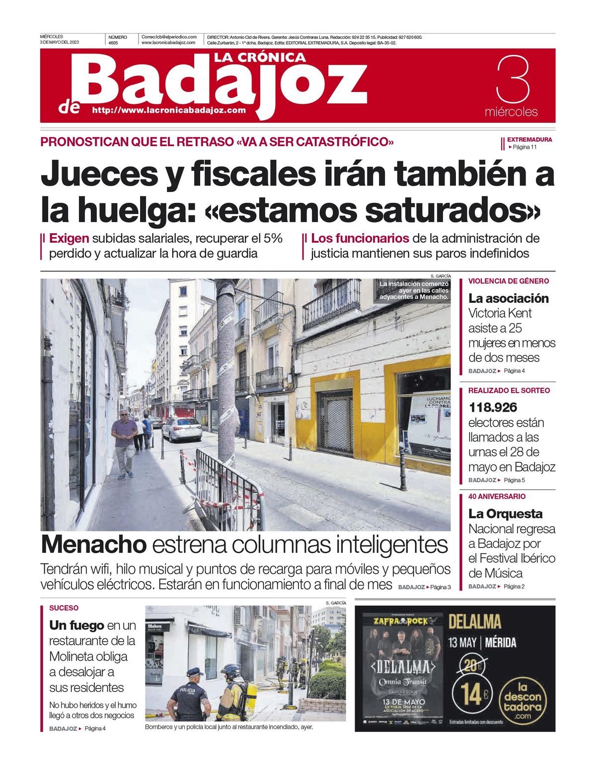 Consulta la portada correspondiente al día 3 de mayo de 2023