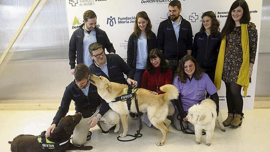 La terapia asistida con perros del Materno, finalista en un premio nacional de pediatría