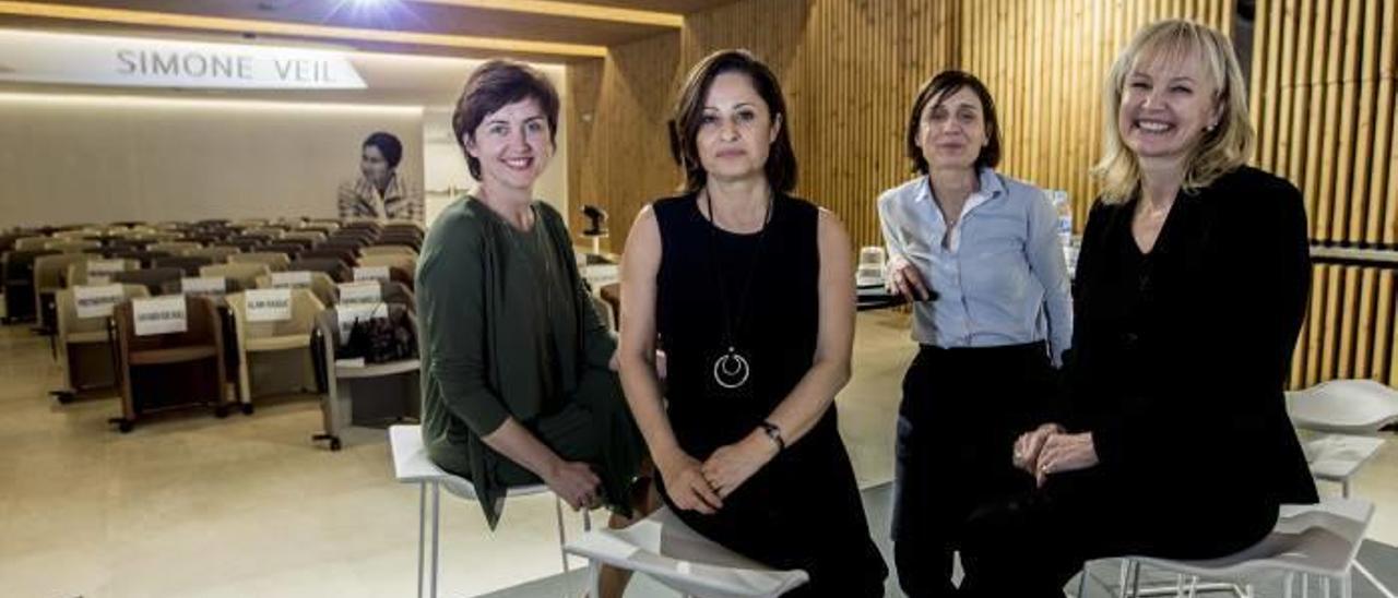 Las directivas de la EUIPO Karin Kuhl, Nellie Simon, Susana Pérez y Ursula Schildt.