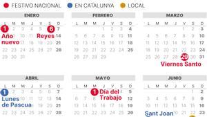 Calendario Laboral Reus 2024