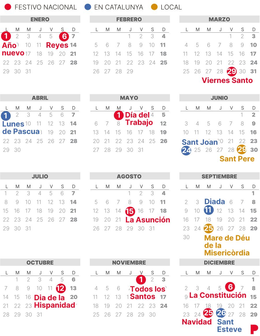 Calendario Laboral Reus 2024