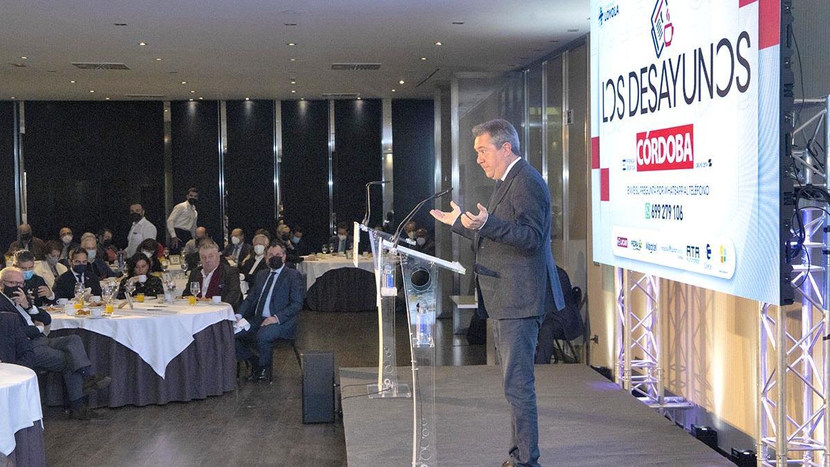 El secretario general del PSOE-A, Juan Espadas, en Los Desayunos de CÓRDOBA