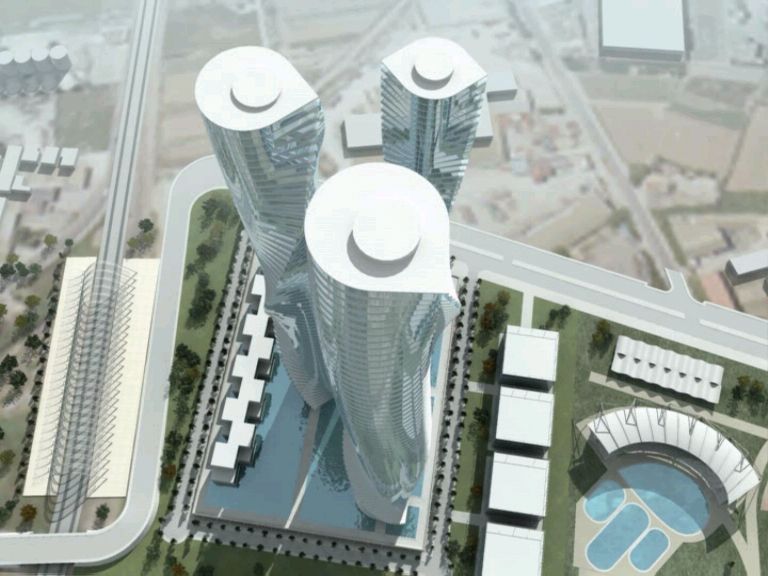 Así sería el ‘skyline’ de València con las fallidas Torres Calatrava