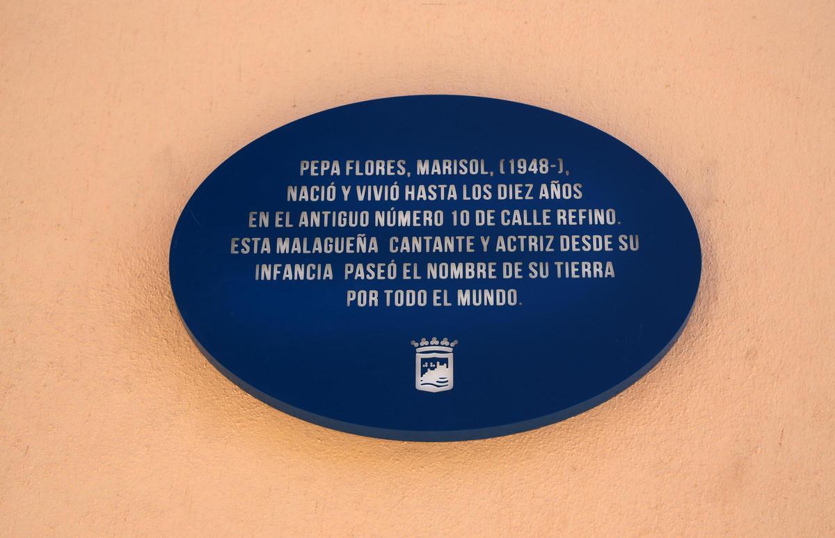 La nueva placa en honor a Marisol