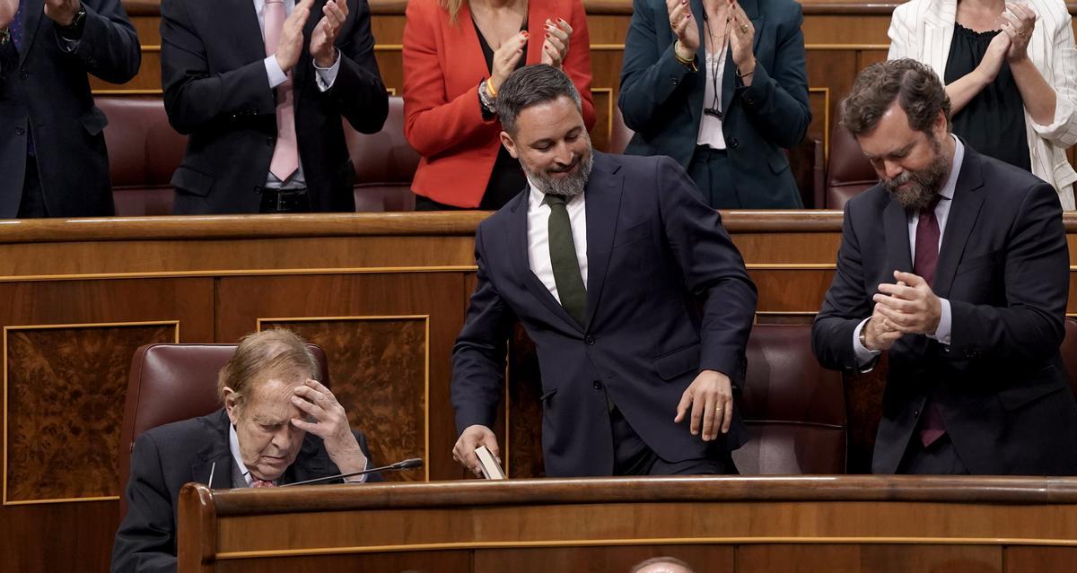 Tamames no aplaude el discurso de Abascal