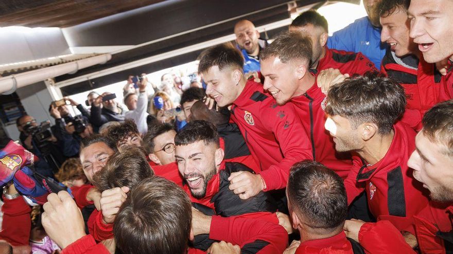 Fotos | Así vivió la Deportiva Minera el sorteo de la Copa del Rey