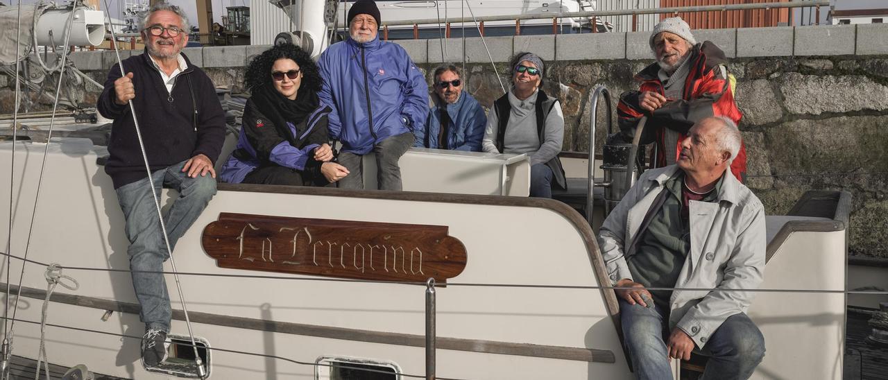 Los integrantes del Reto Astrolabio que zarpará de La Gomera a principios de marzo.