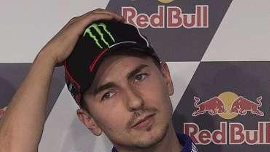 Jorge Lorenzo, ayer. // Efe