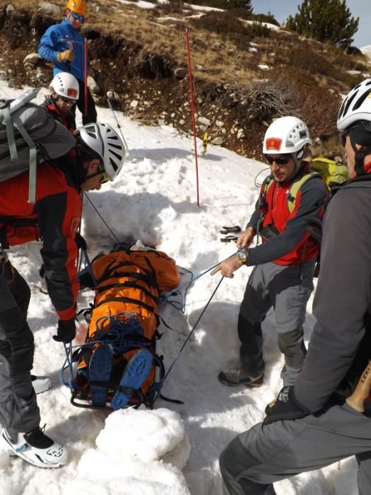 Simulacre de rescat a Vallter