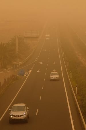 La Aldea - Agaete- Las Palmas de GC:. Incendio Tasarte y calima  | 23/02/2020 | Fotógrafo: José Carlos Guerra