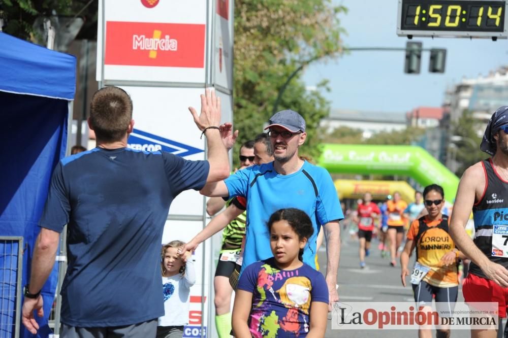 Media Maratón de Murcia: llegada (2ª parte)