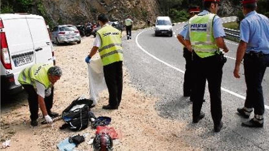 Un motorista va morir aquest setembre a la carretera entre Lloret i Tossa.