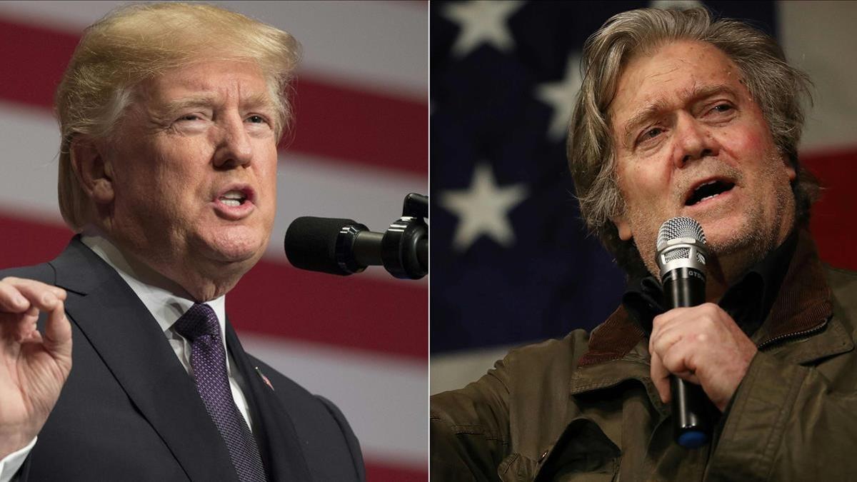 Donald Trump y Steve Bannon