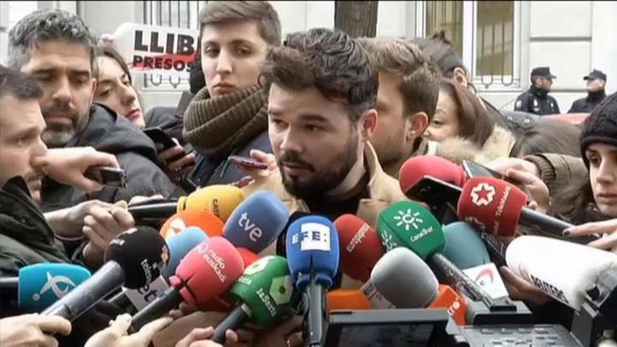 Rufián: "El plan B es Oriol Junqueras si al final Puigdemont no puede volver"