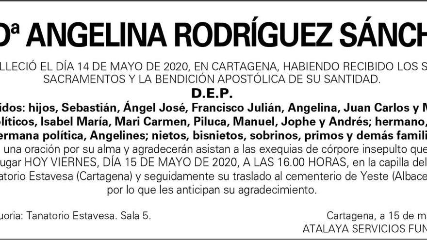 Dª Angelina Rodríguez Sánchez