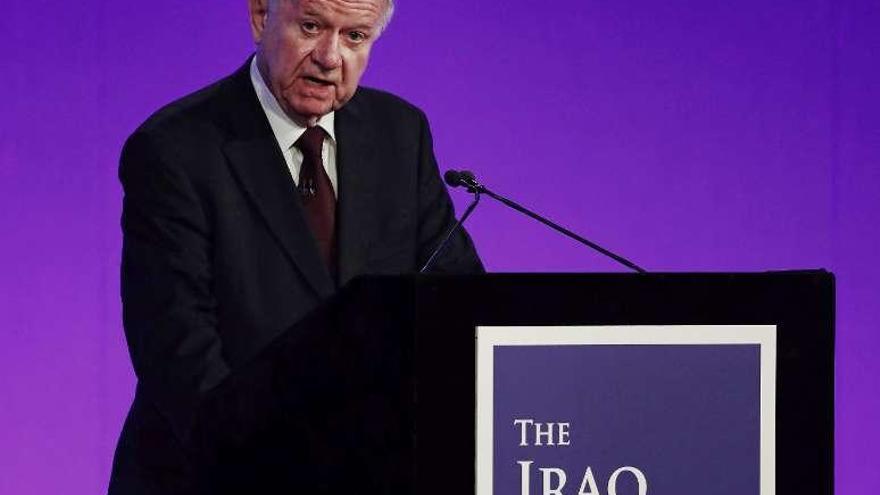 John Chilcot presenta el informe sobre la invasión de Irak. // Reuters