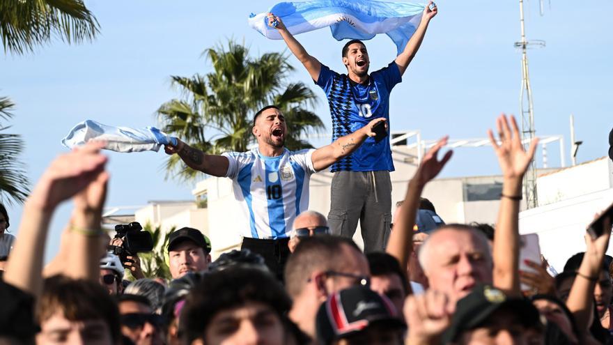 Así fue la locura argentina por Messi y la Selección en Algorfa