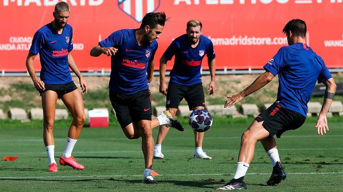 El Atlético de Madrid continúa con su preparación para medirse al Leipzig