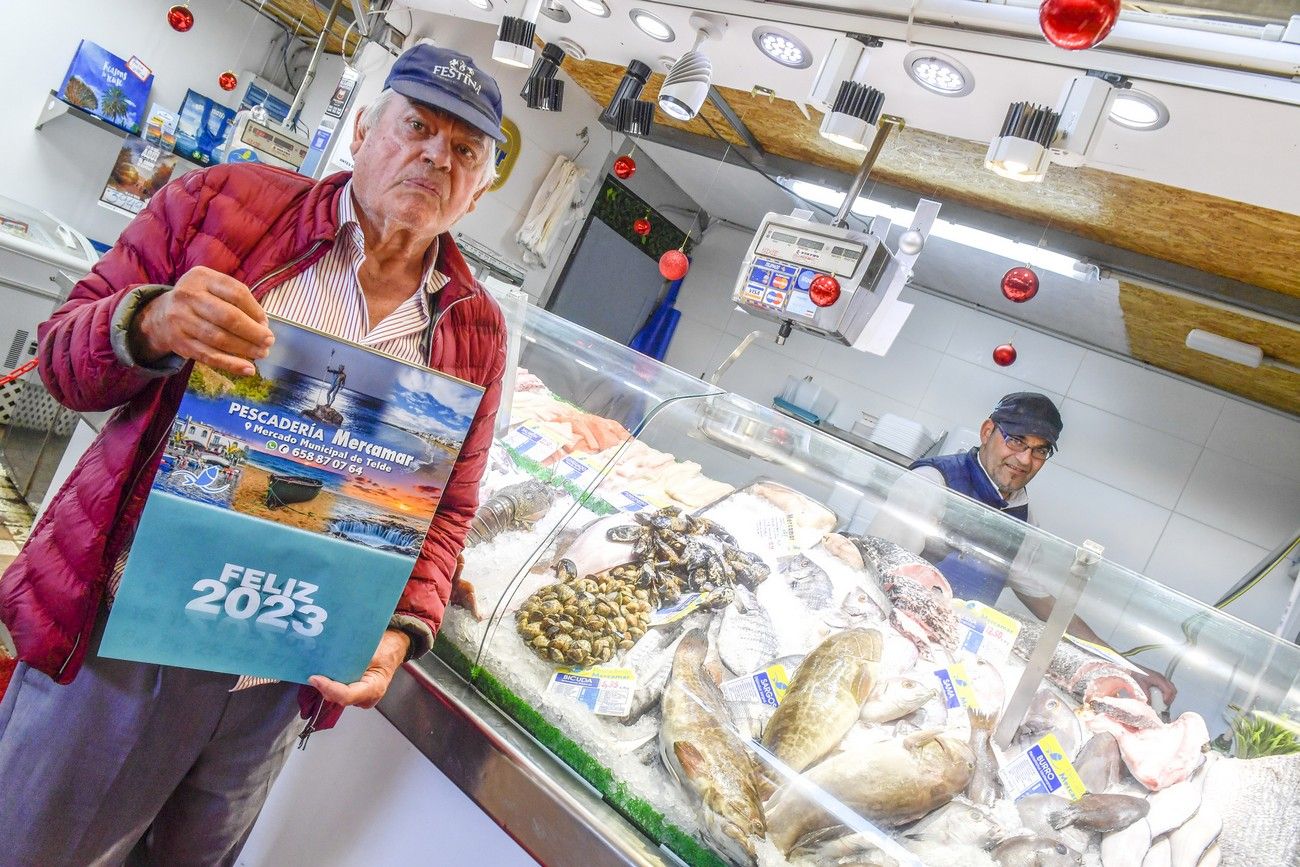 Compras para la cena de Navidad en el Mercado Municipal de Telde