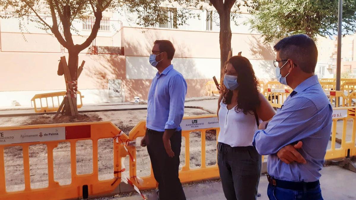 El alcalde, José Hila, acompañado por Angélica Pastor y Daniel Oliveira visitó las obras de Son  Cladera