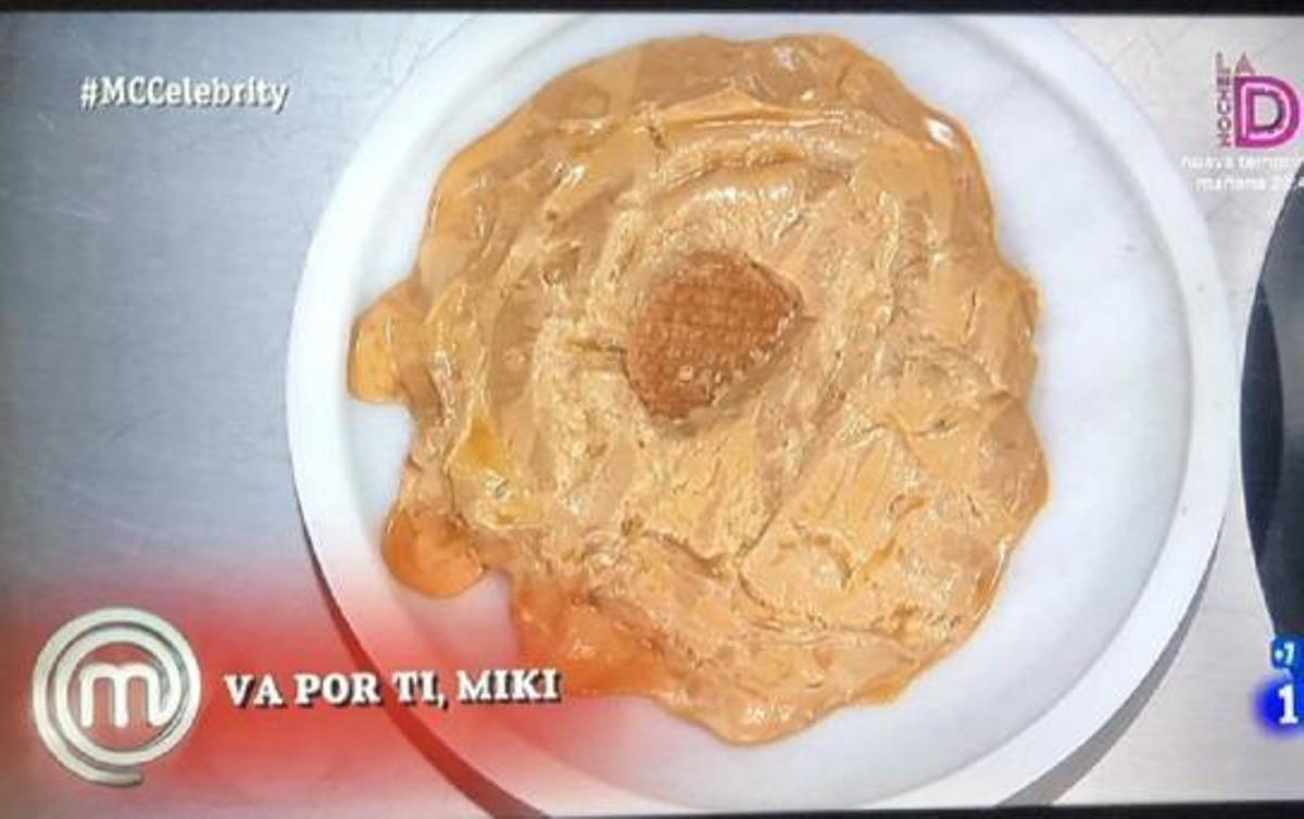 Así quedo el postre de Juanma Castaño en 'Masterchef'