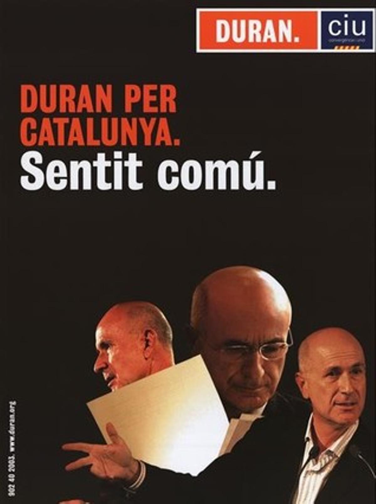 Cartell de CiU per a les eleccions generals del 2004.